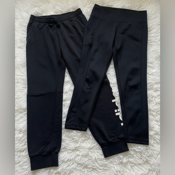 adidas Pants - Adidas 2 Piece Bundle Women's Black Joggers Size Medium Leggings Size Large